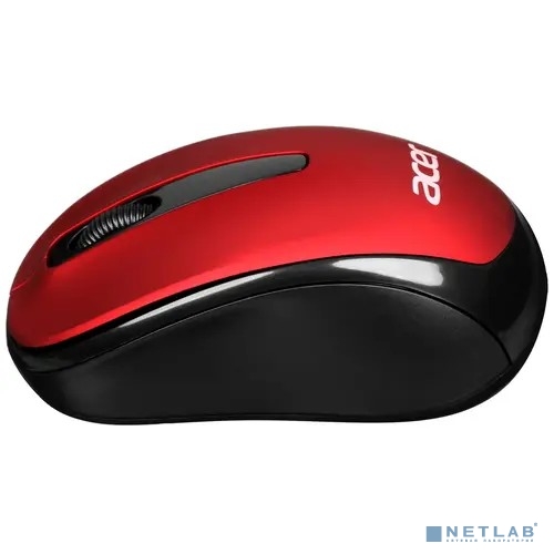 Мышь Acer OMR136 красный оптическая 1000dpi беспров. USB для ноутбука 3but (ZL.MCEEE.01J)