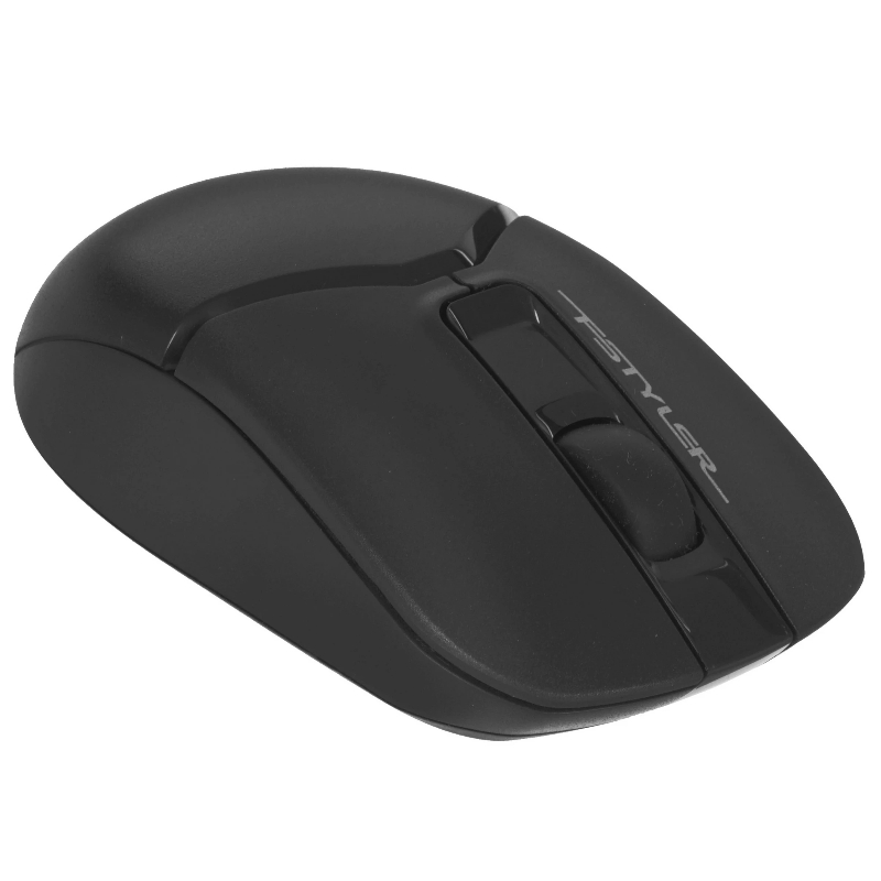 Клавиатура + мышь A4Tech Fstyler FG1012 клав:черный/серый мышь:черный USB беспроводная Multimedia (F