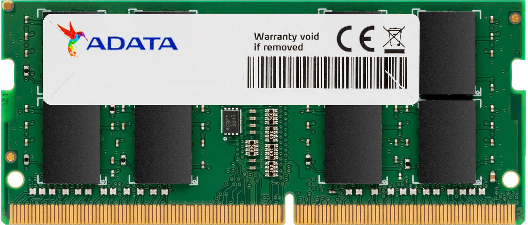 Память DDR4 8Gb 3200MHz A-Data AD4S32008G22-SGN RTL PC4-25600 CL22 SO-DIMM 260-pin 1.2В single rank 