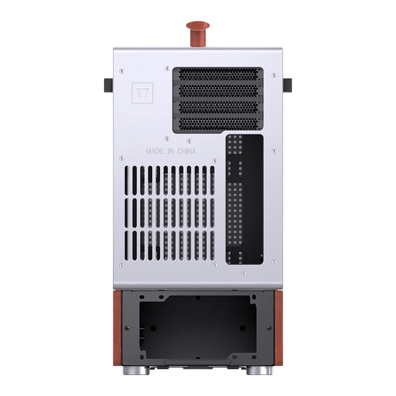 Корпус JONSBO T7, Mini-Tower, TG, no fan, 1xUSB-A 3.0 + 1xUSB-C 3.2, mATX, mITX Silver