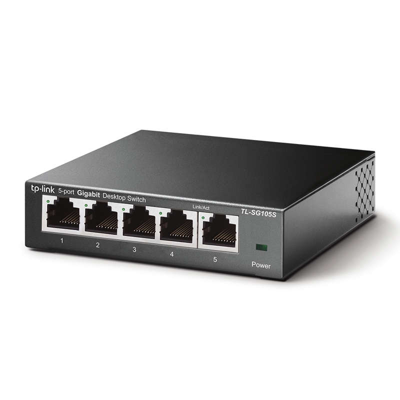 Коммутатор TP-Link TL-SG105S (L2) 5x1Гбит/с неуправляемый